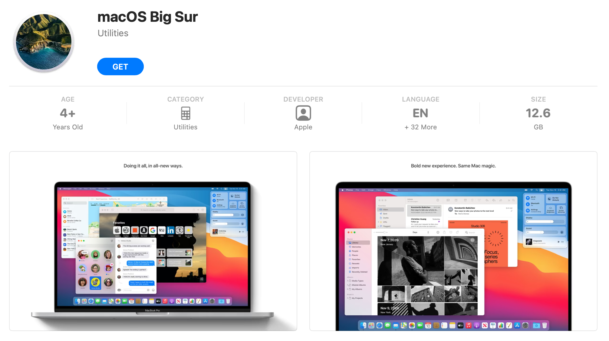 macOS Big Sur macOS Big Sur